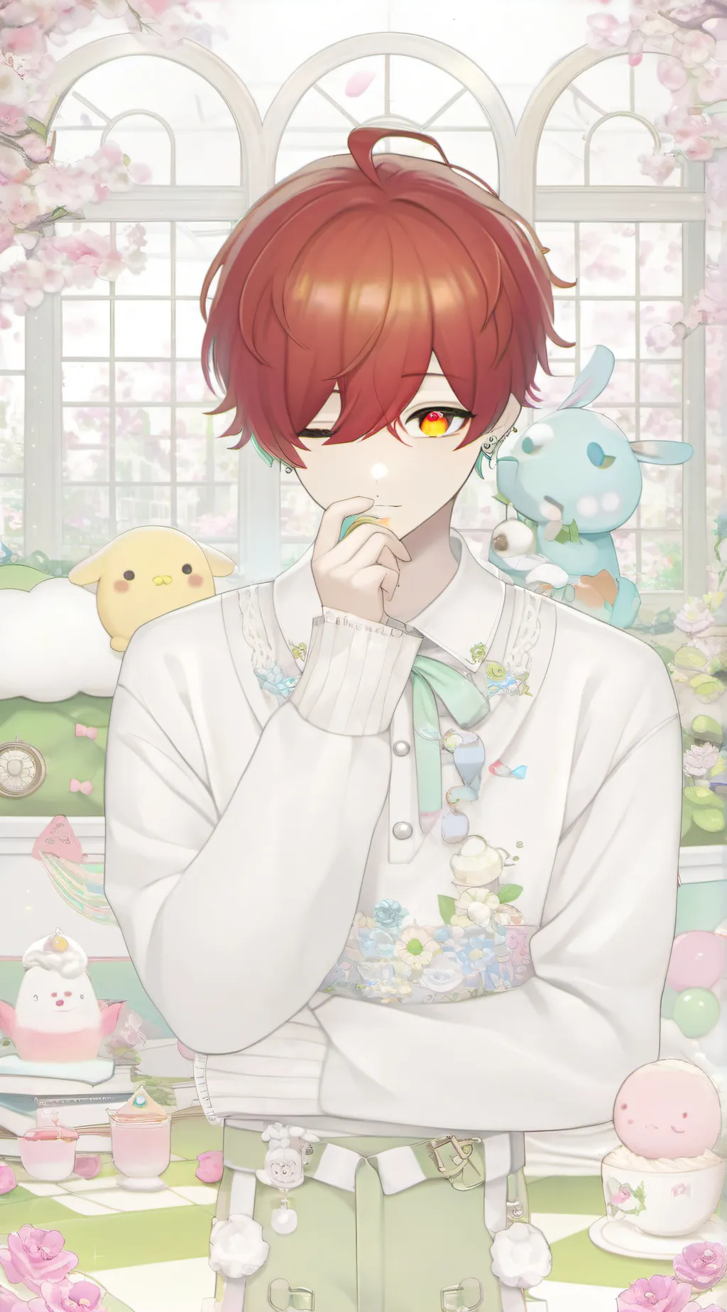 ai character: ✿kein✿ background