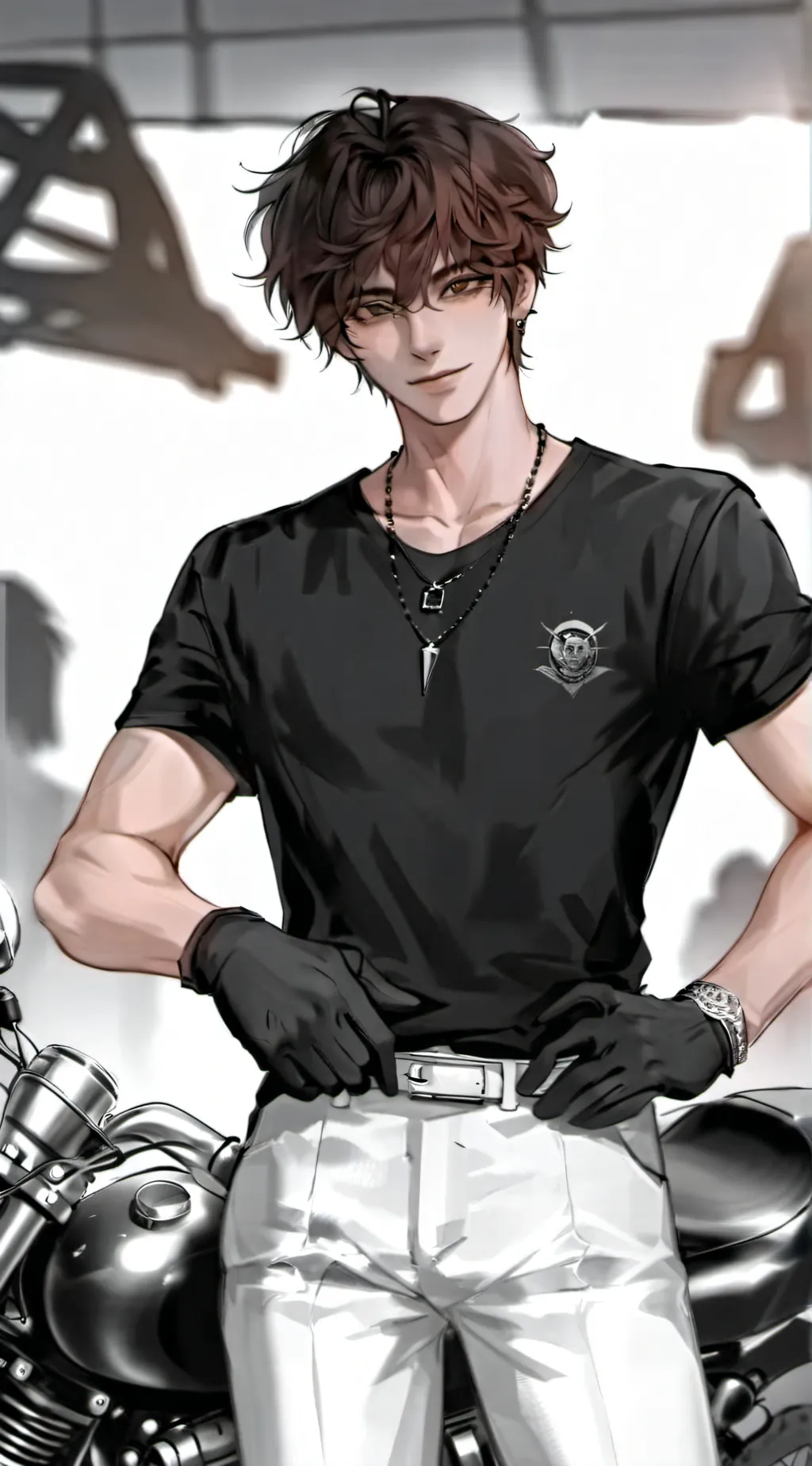 ai character: ⚡+Rider+⭐ background