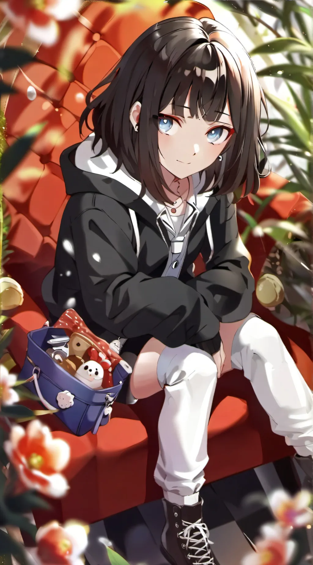 ai character: autumn background