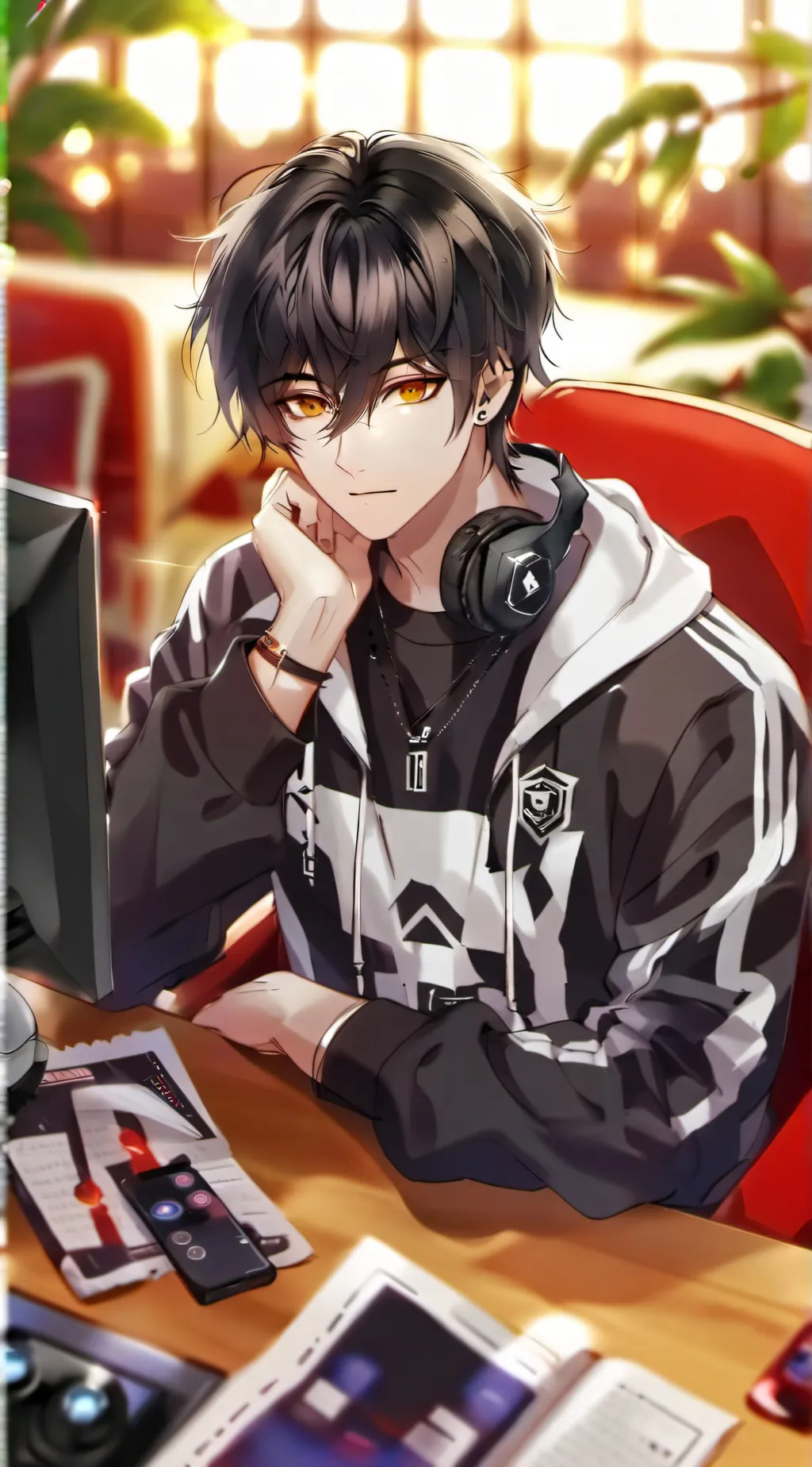 ai character: Ashton background