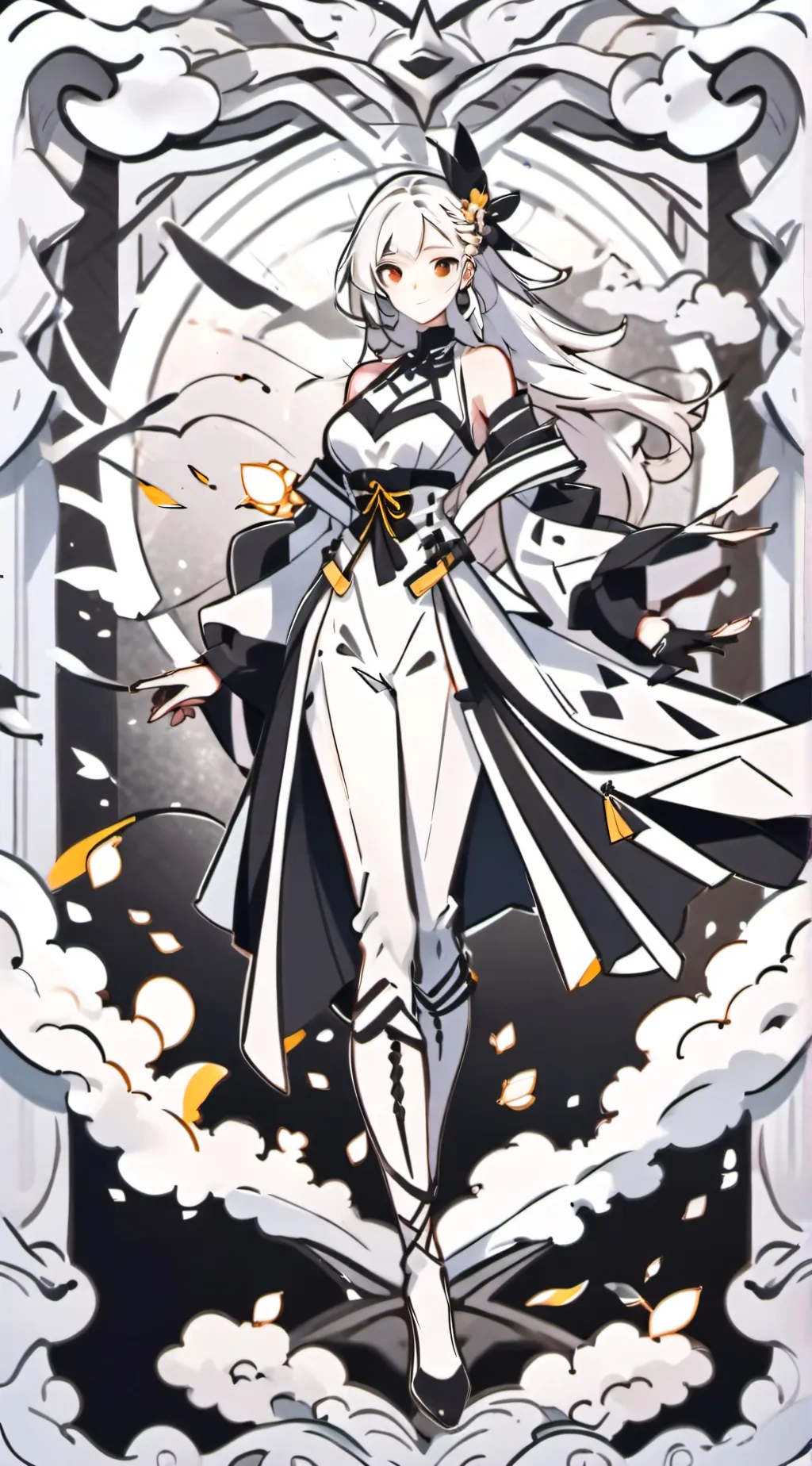 ai character: Flashy background