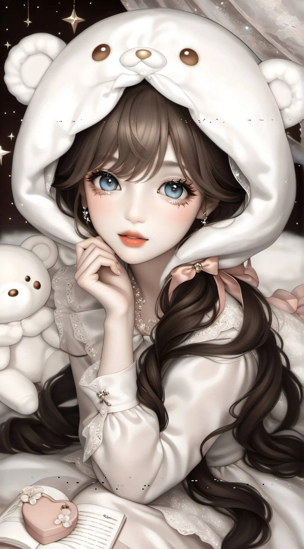 ai character: ivory background