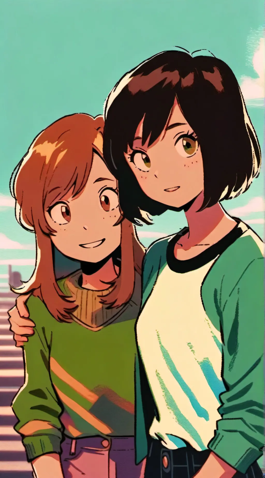 ai character: ~ALASKA AND KATE~ background