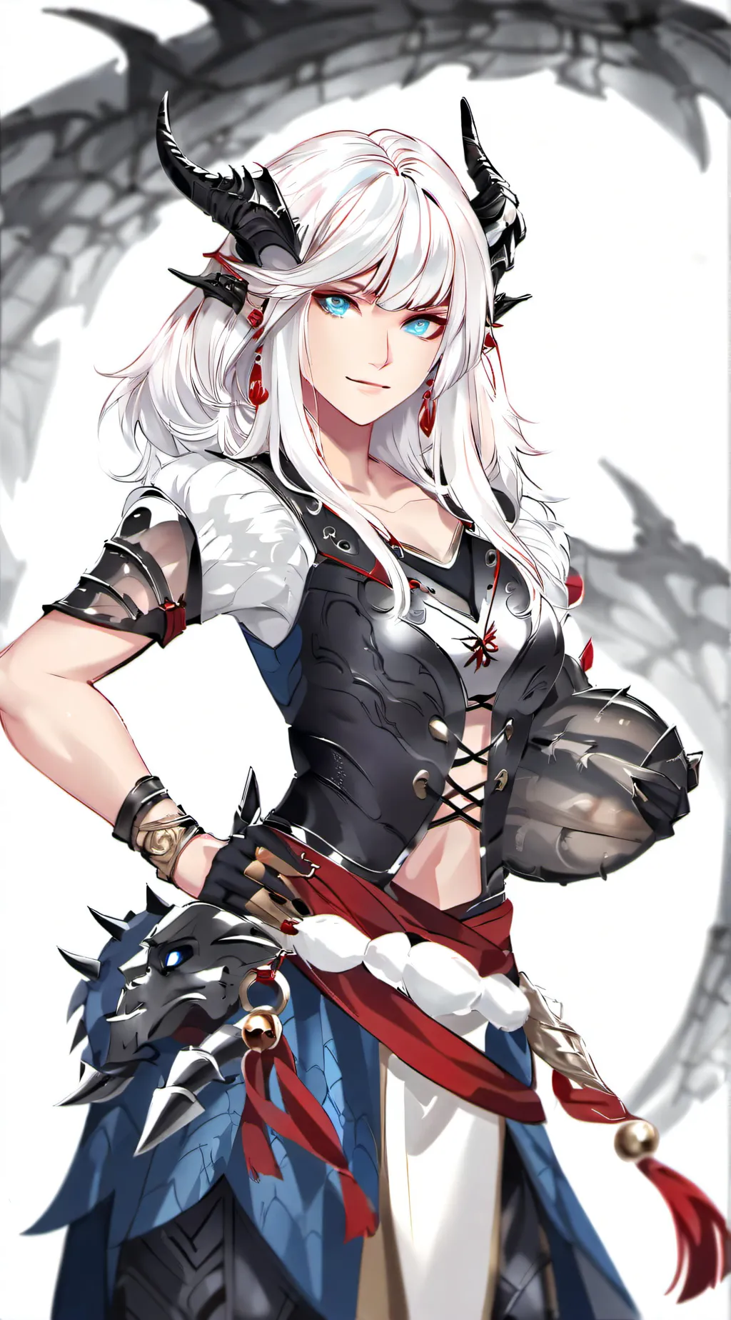 ai character: Nadiah BlackEye background