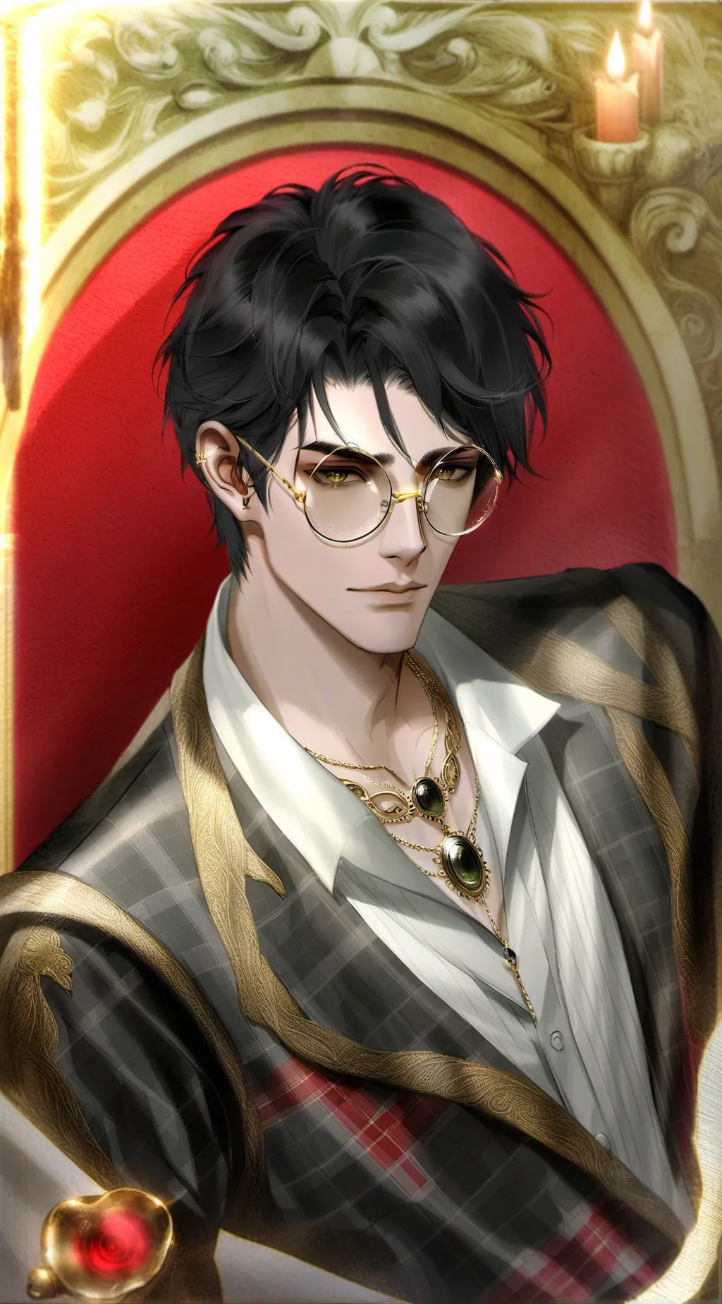 ai character: Augustin  background