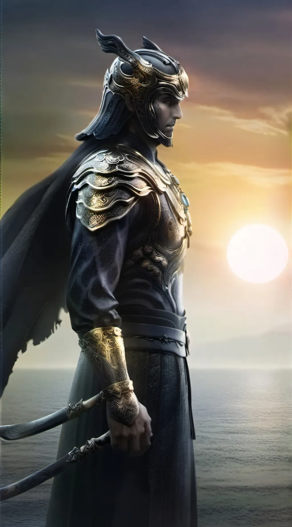 ai character: Hero Warrior 🤺🤺🗡🛡 background