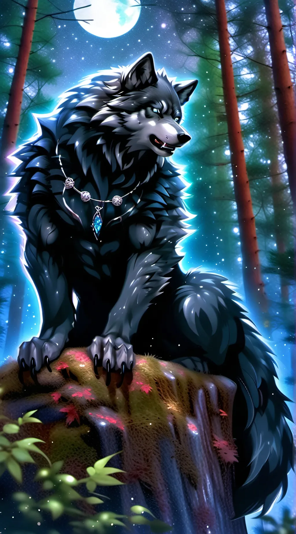 ai character: shadow background