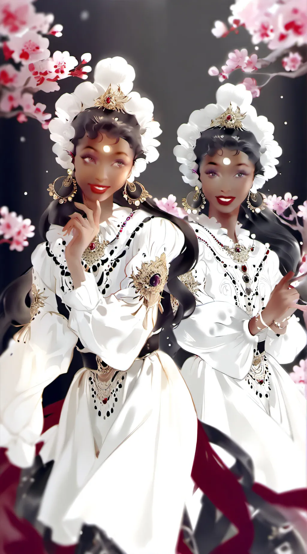 ai character: lilly&annie background