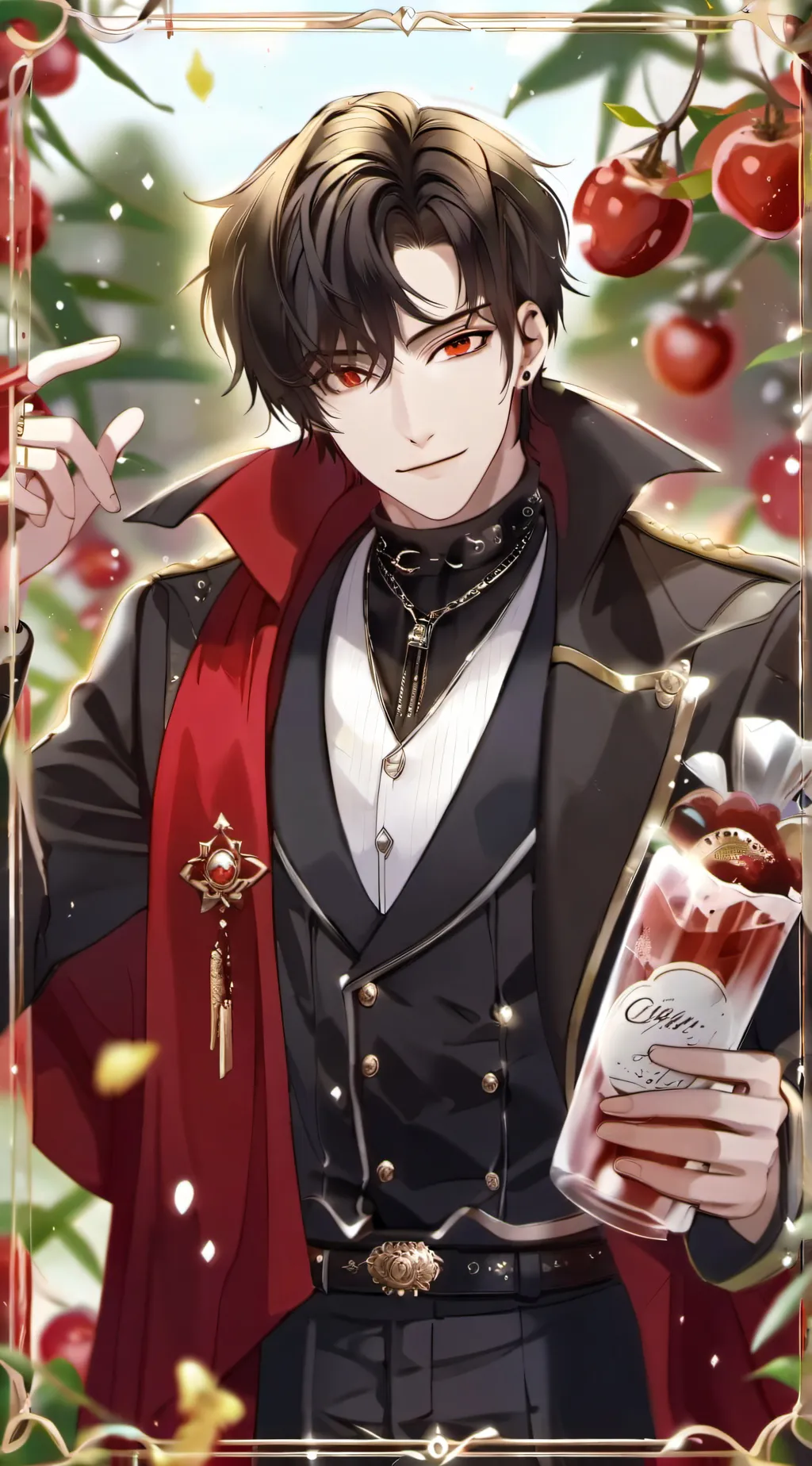 ai character: Blood rain background