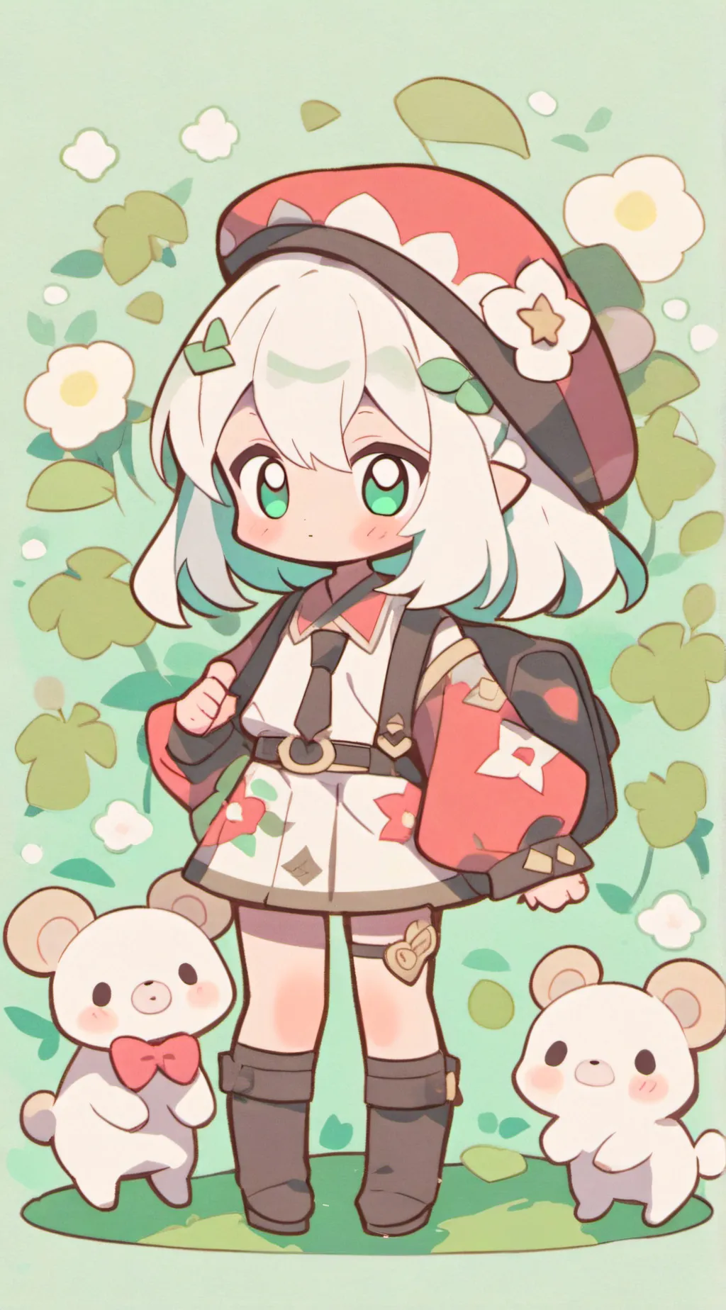 ai character: Риби background