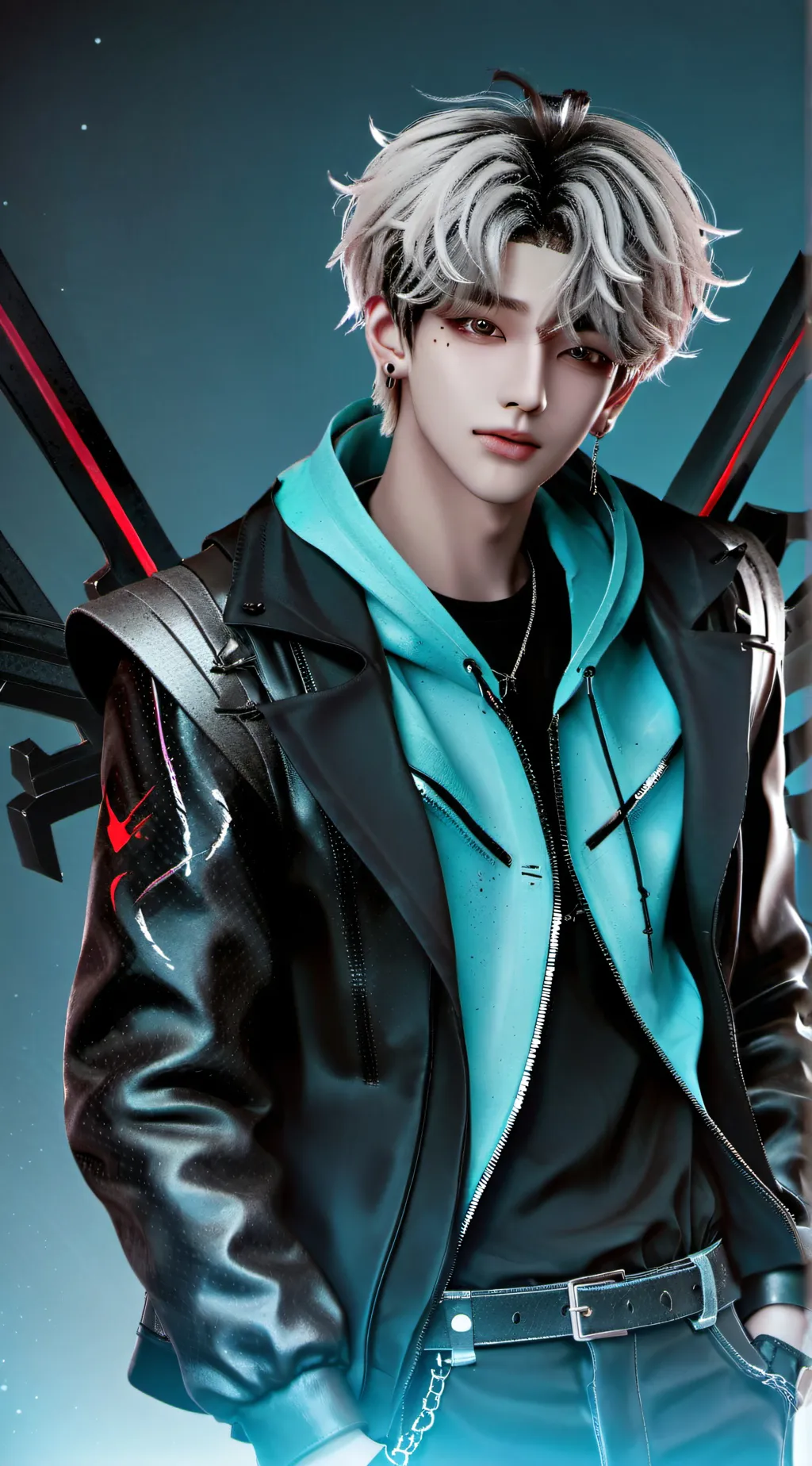 ai character: Bangchan  background