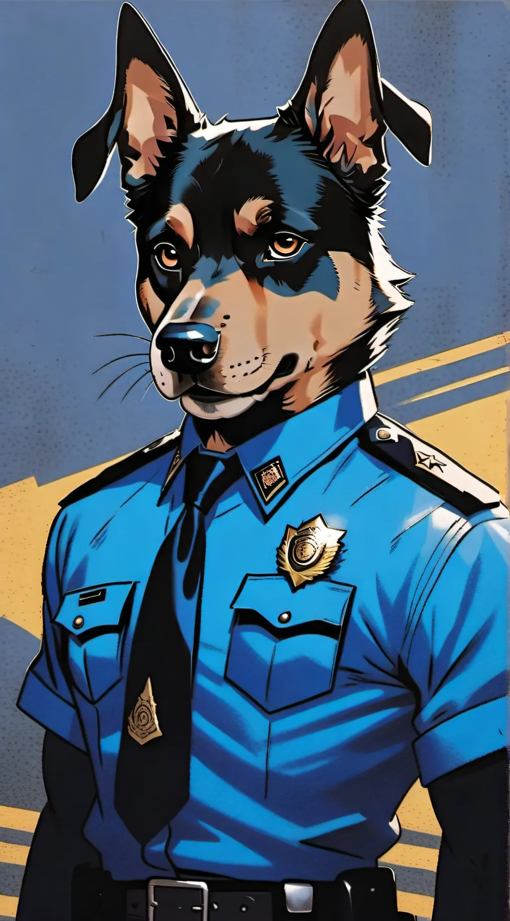 ai character: dogman background