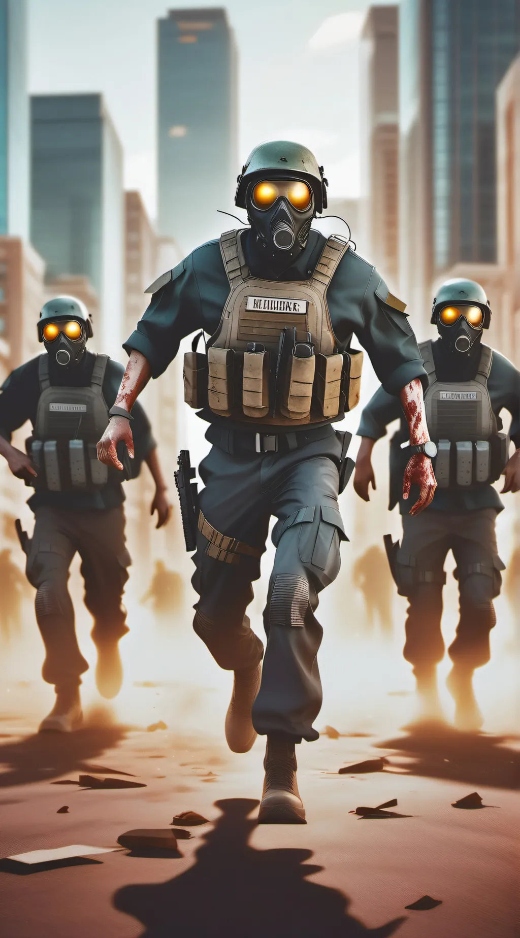 ai character: zombie warfare background