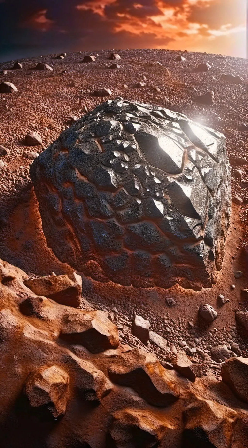 ai character: meteorite  background