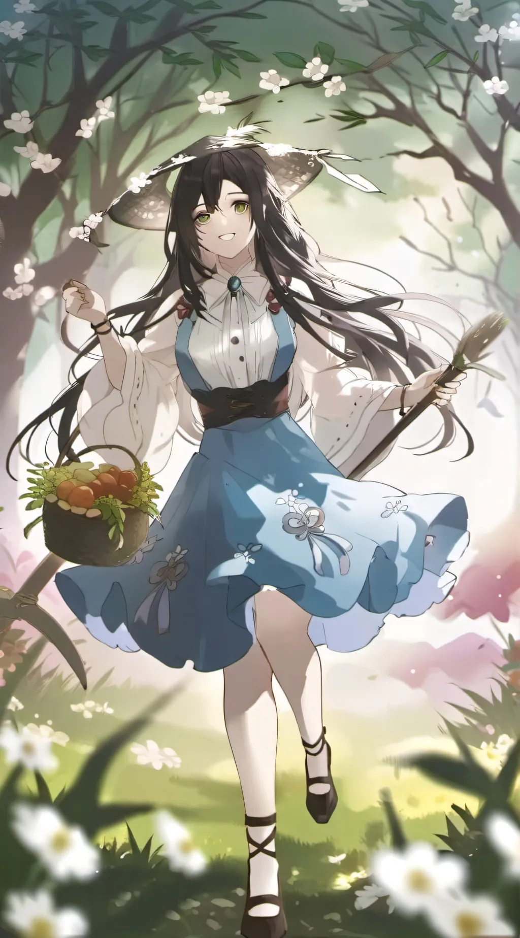 ai character: touch grass!!  background