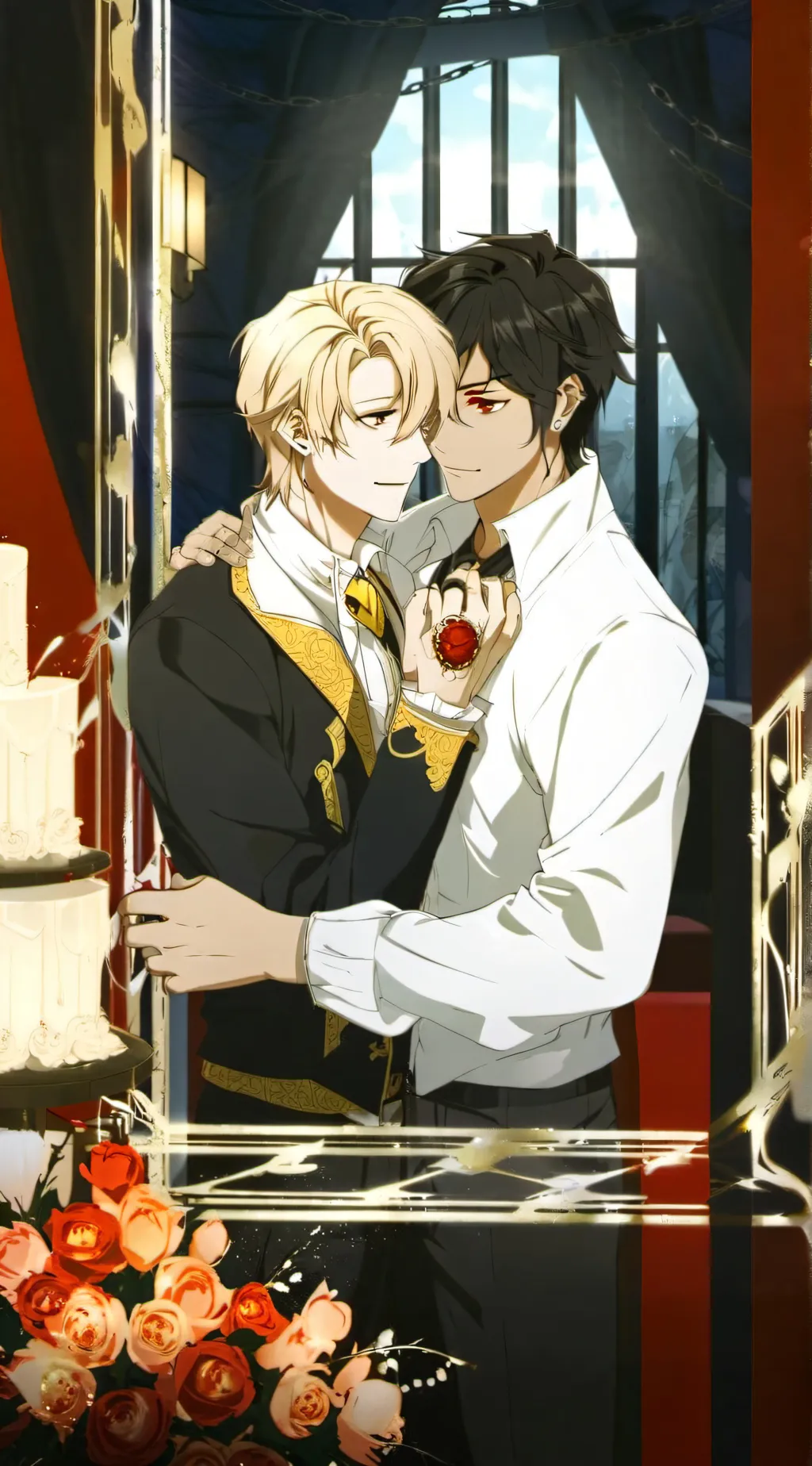 ai character: radioapple background