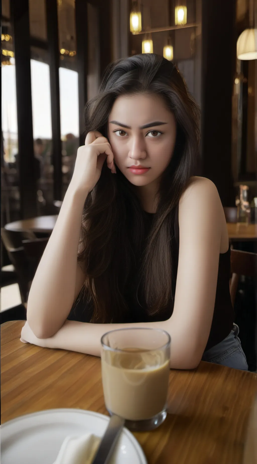 ai character: Sherlyn  background