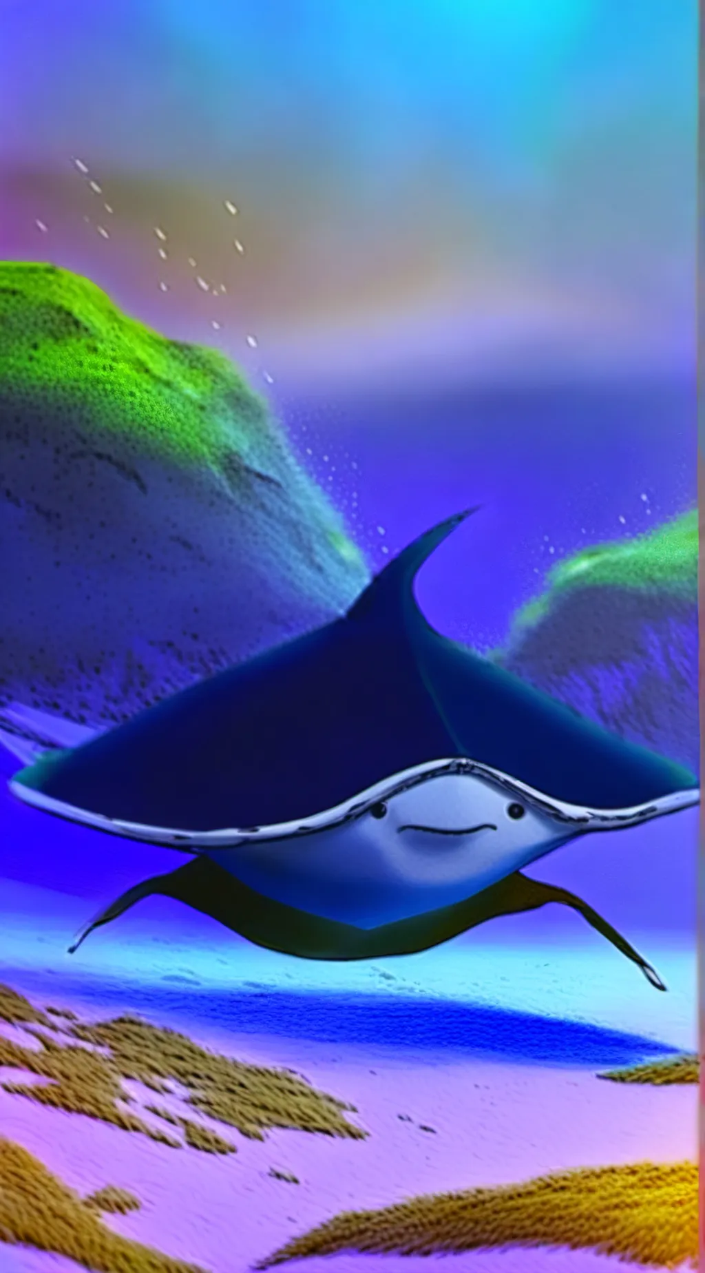 ai character: Friend stingray background