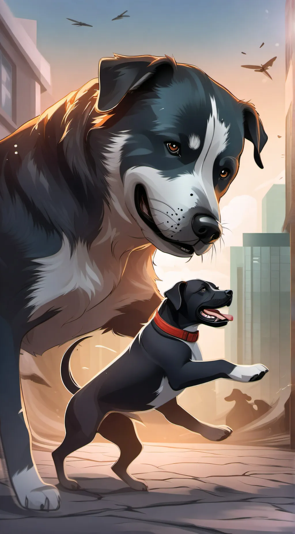 ai character: dog pound/fights background