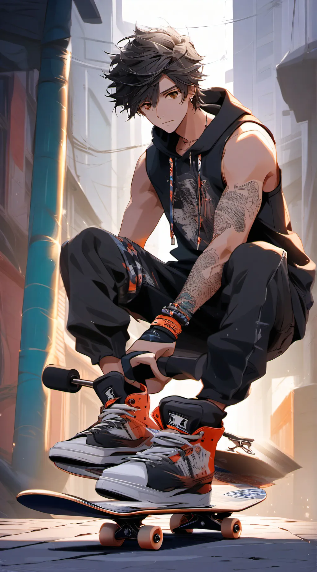 ai character: Ricky background