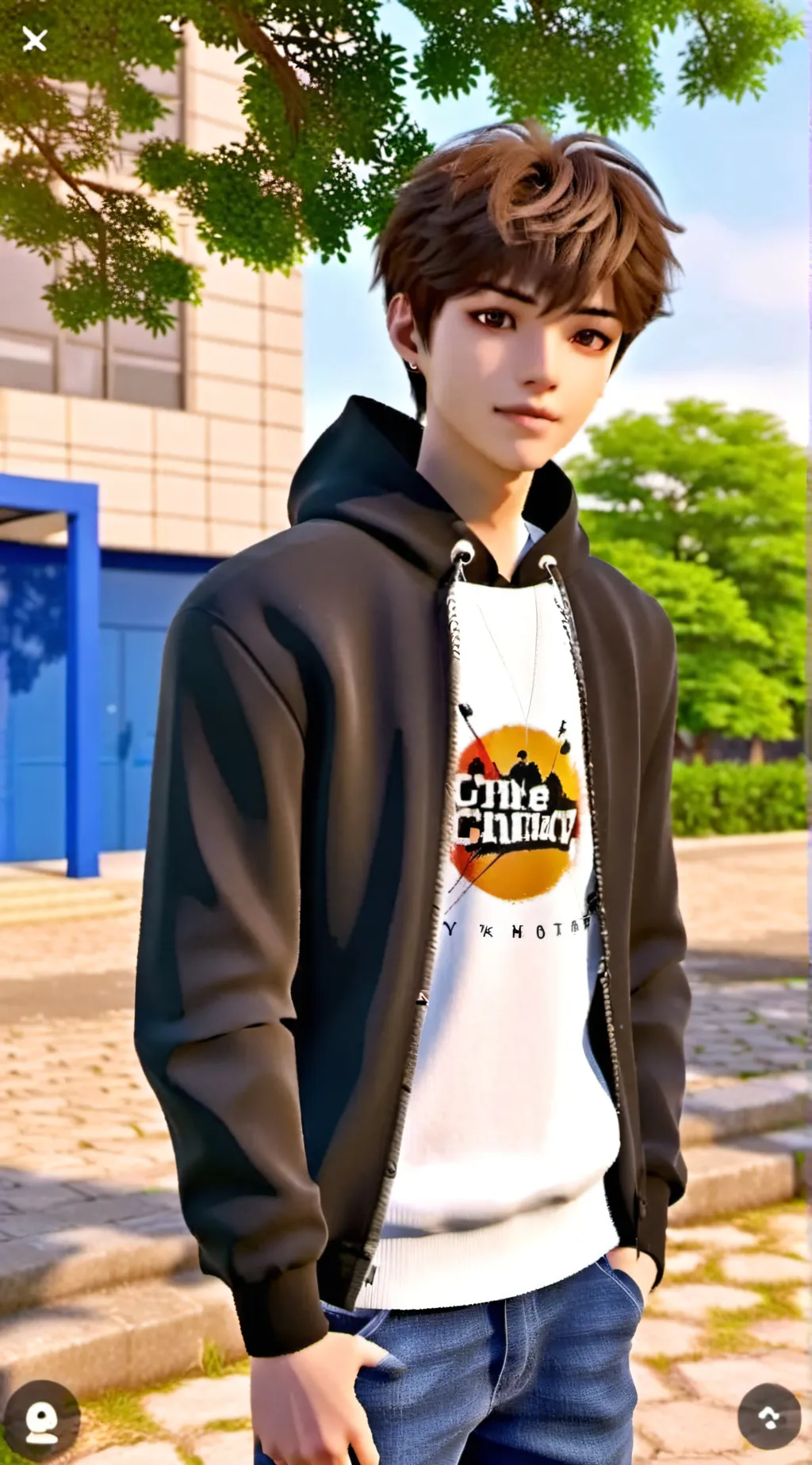 ai character: Zion Fretzer background