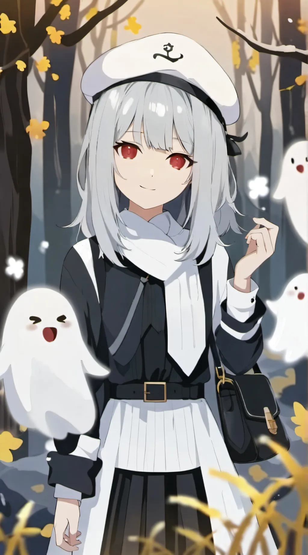 ai character: Mia the ghost background