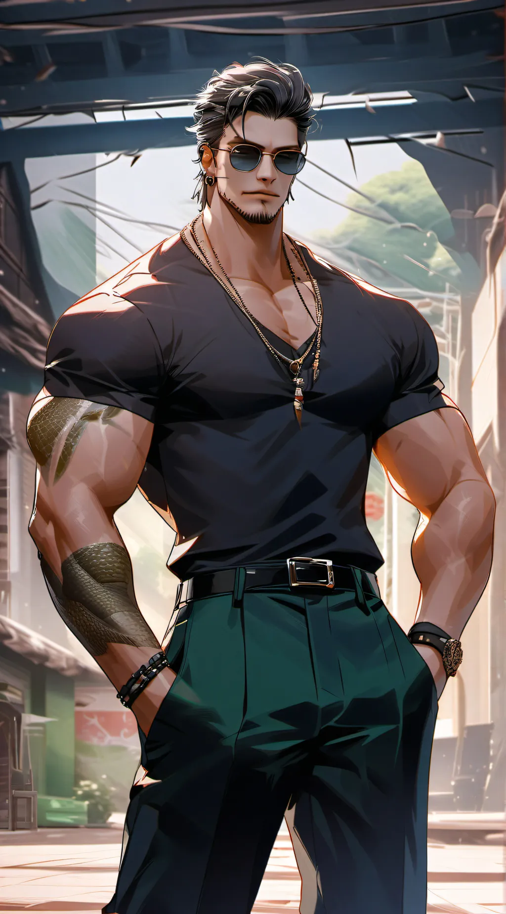 ai character: Ethan  background