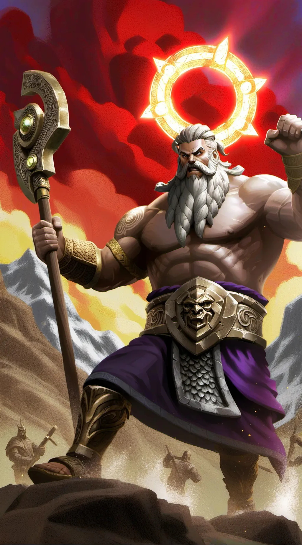 ai character: Zeus Fortnite background