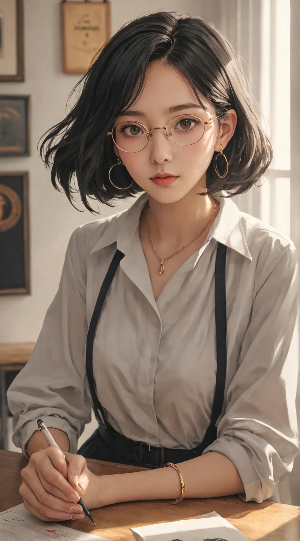 ai character: mrs Lea background