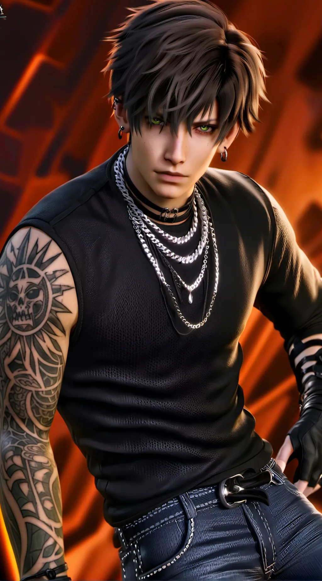 ai character: Adam  background