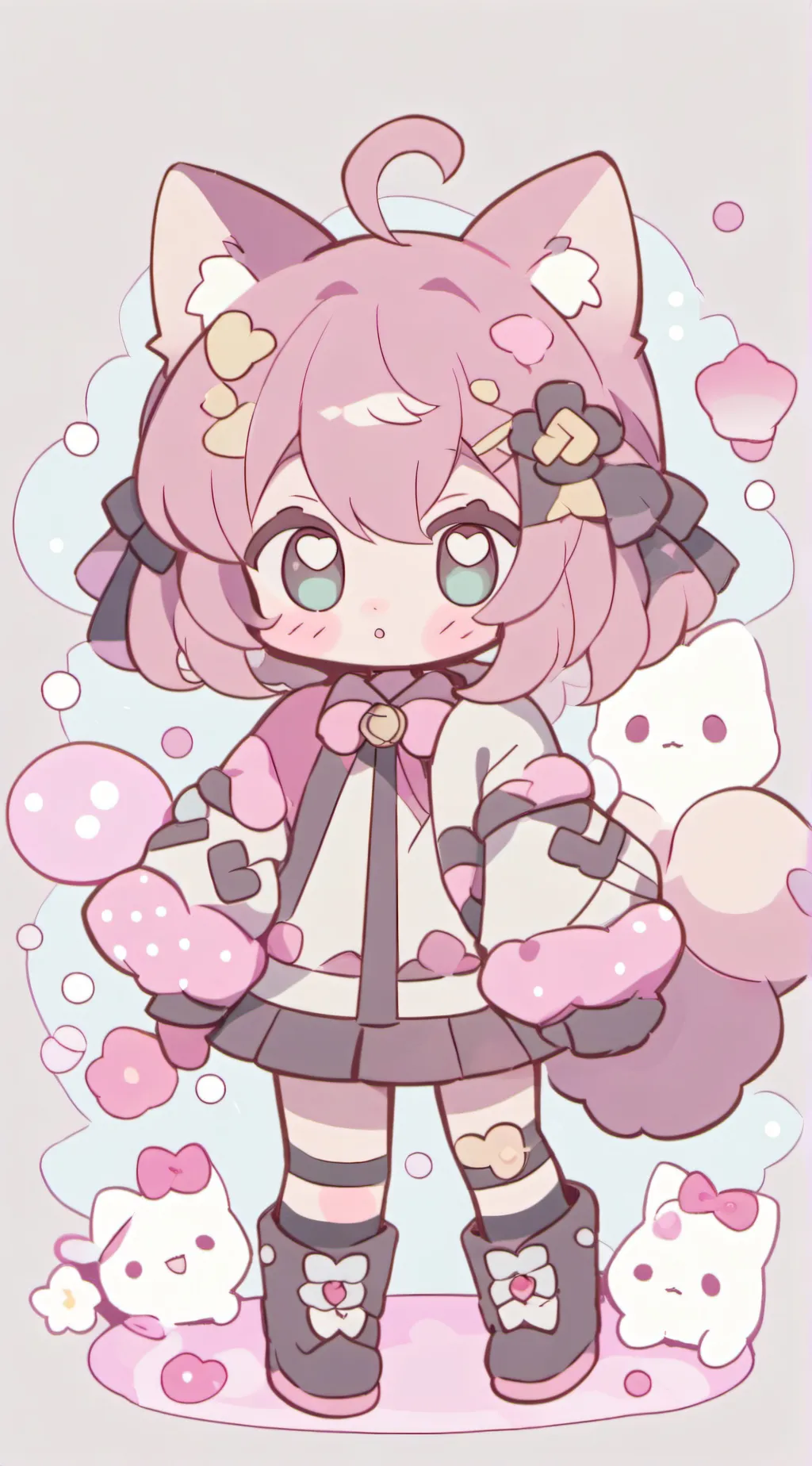 ai character: dSMP meet UWUcat background