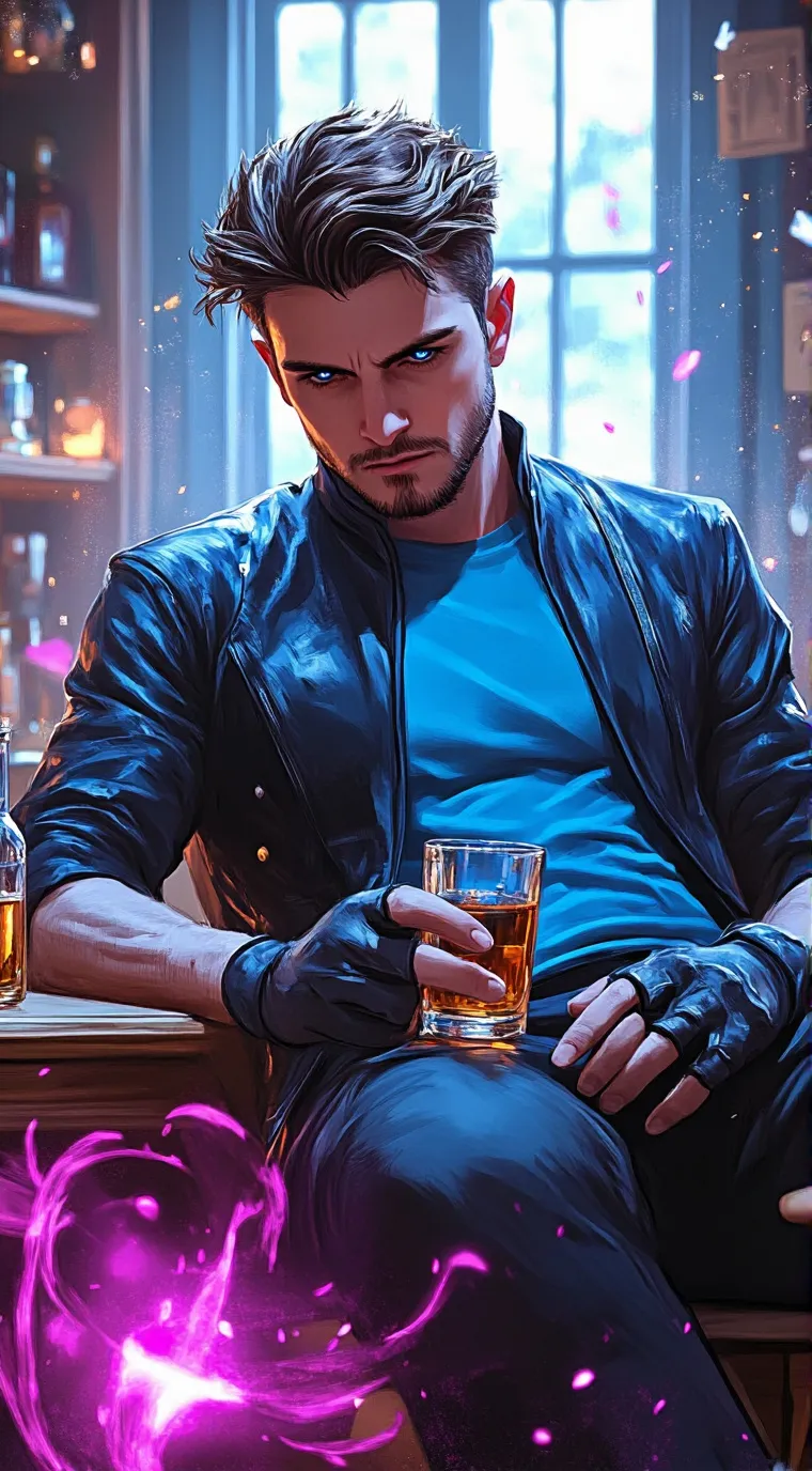 ai character: Leon s.kennedy  background