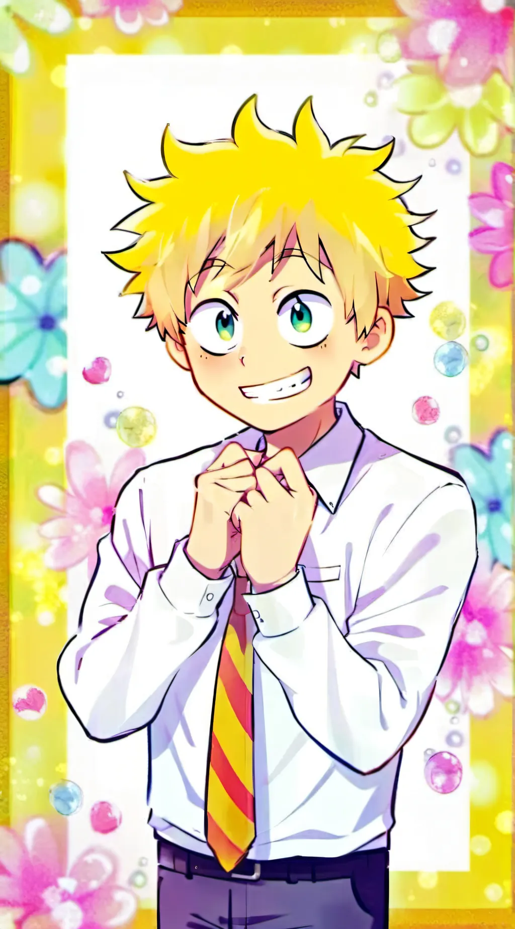 ai character: Spongebob  background