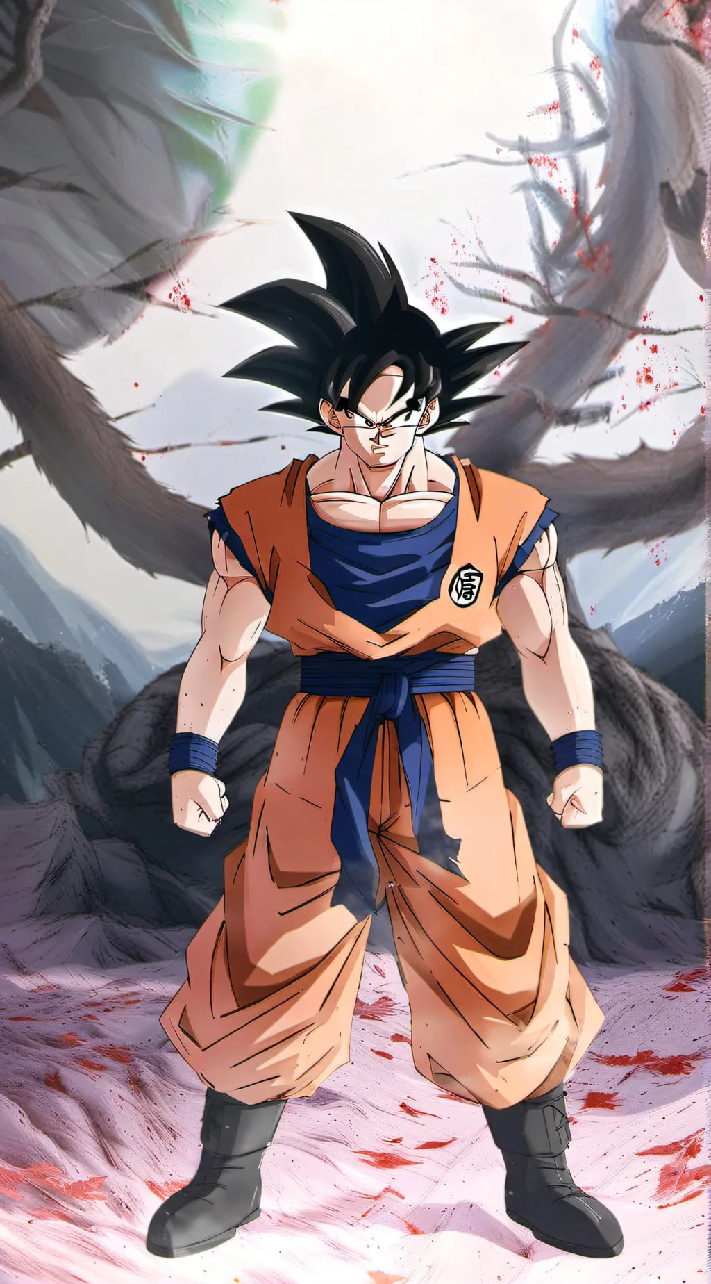 ai character: Fake Goku background