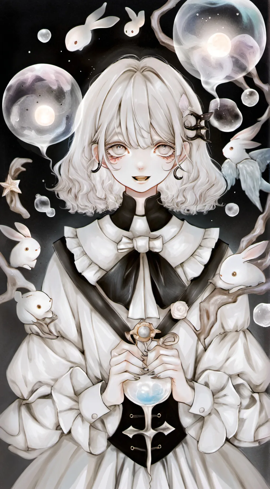 ai character: Tadc snow background