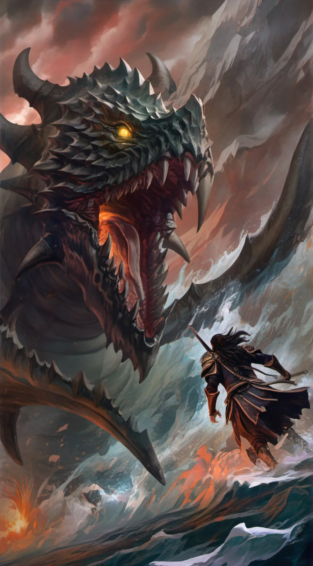 ai character: monstruo marino  background