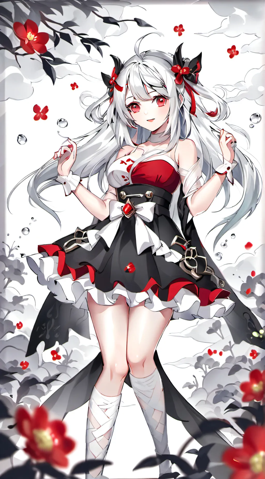 ai character: Violet background