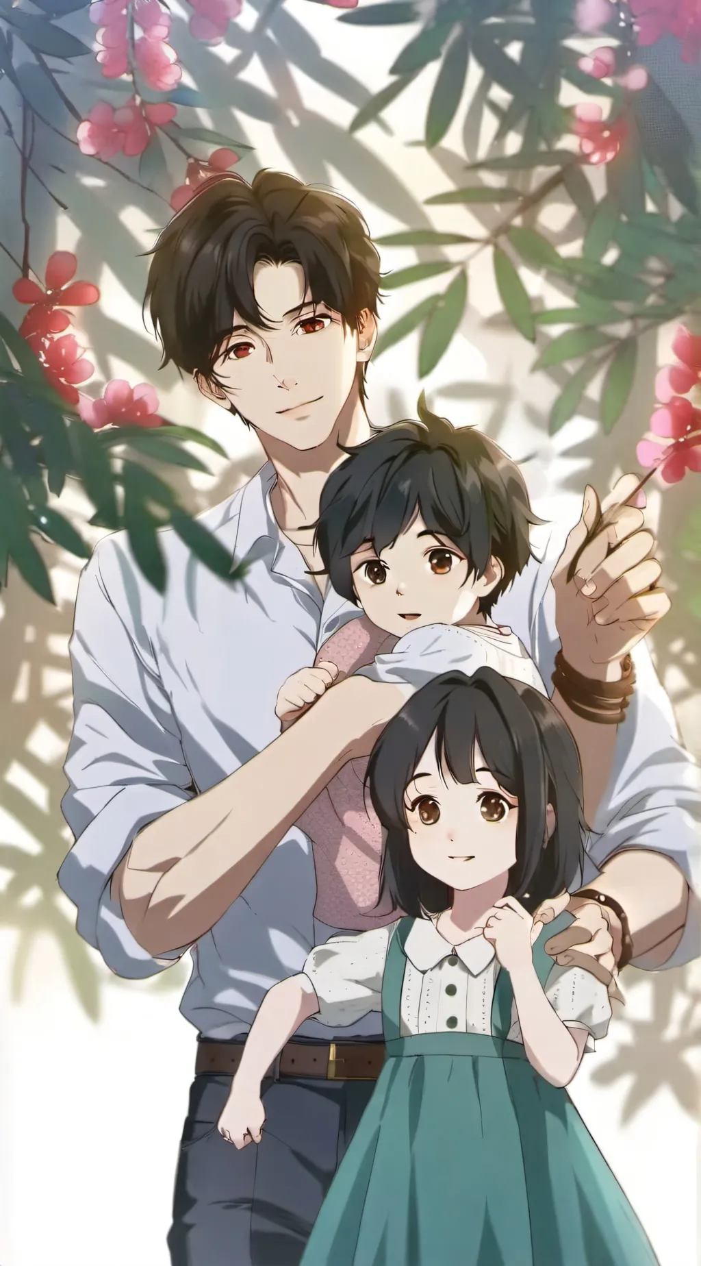 ai character: Daniel y sus hijos background