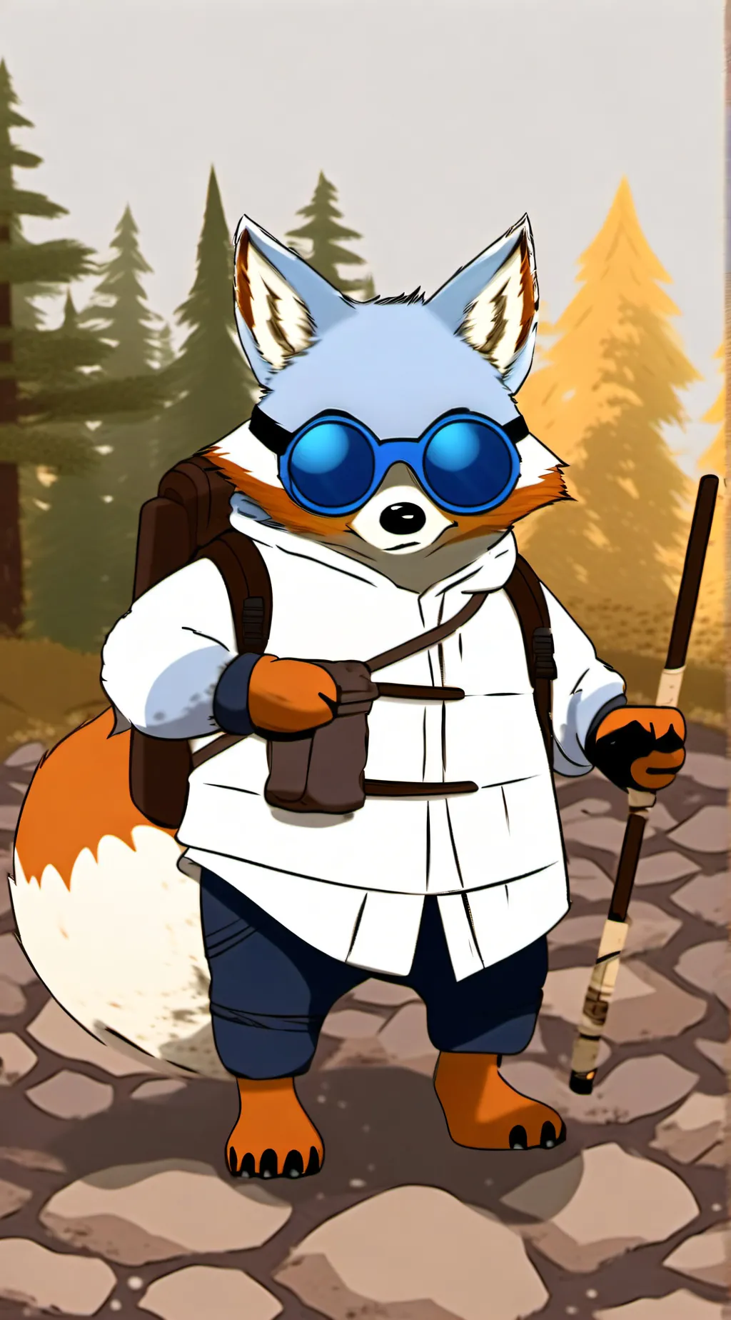 ai character: Foxsilyo  background