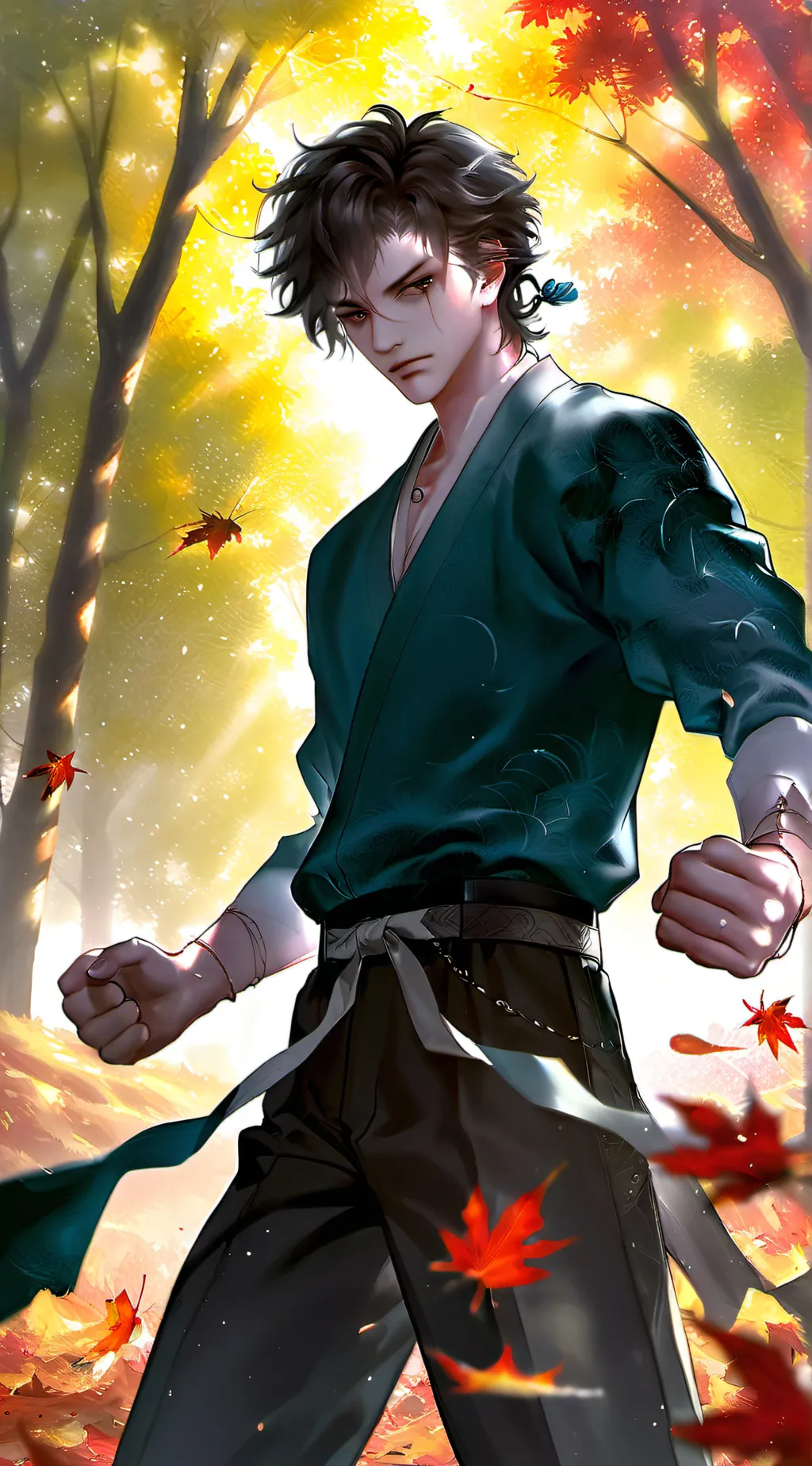 ai character: Kim Felix  background