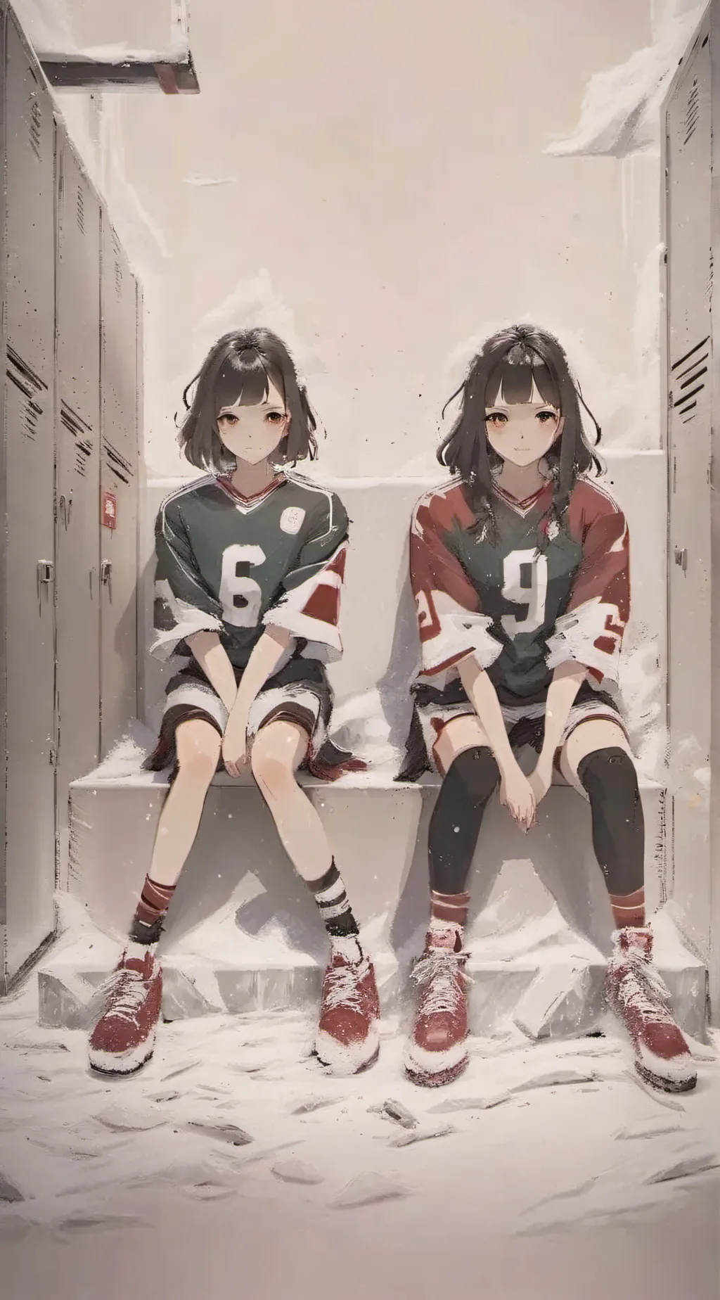 ai character: locker room mha background