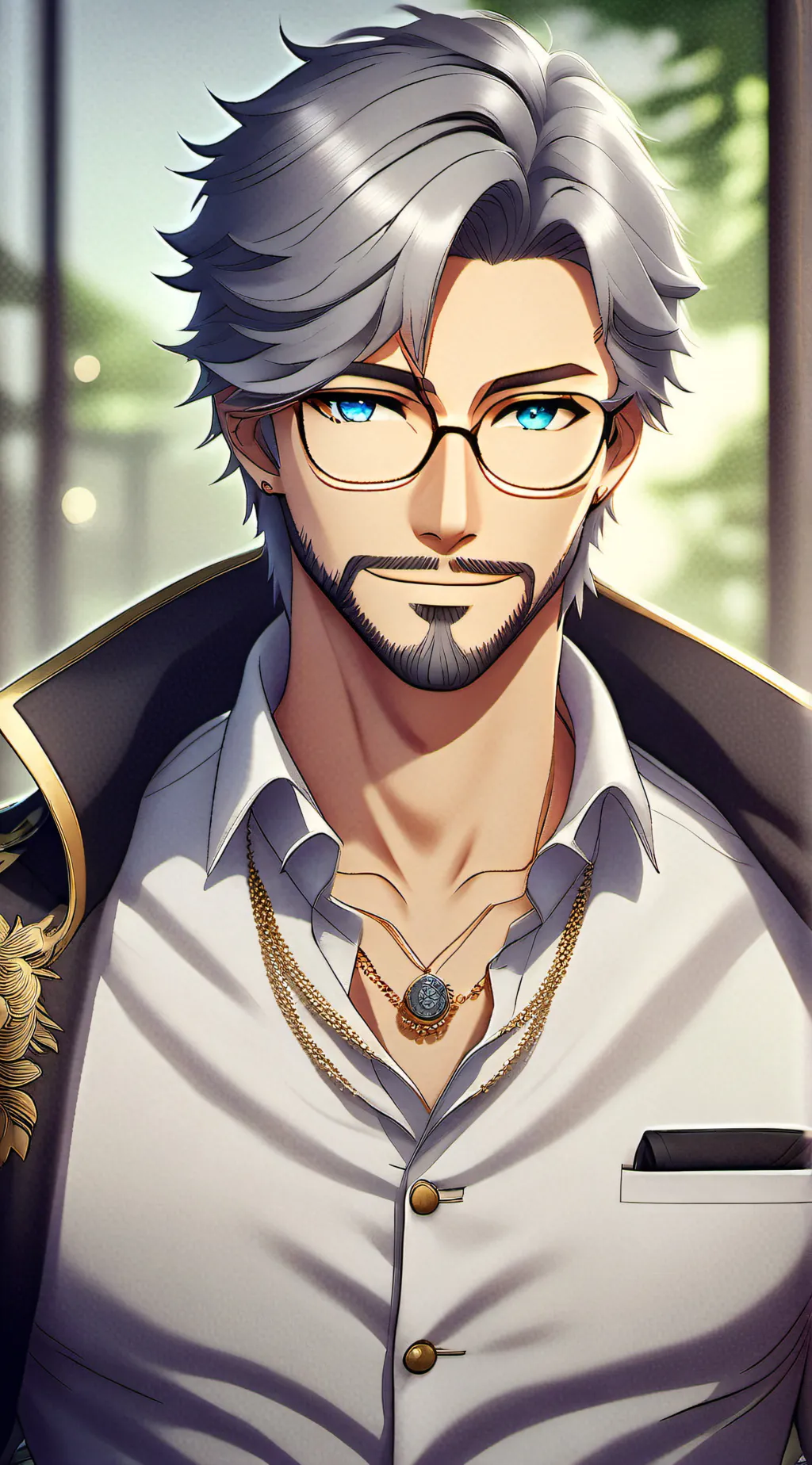 ai character: Fox Silvers background