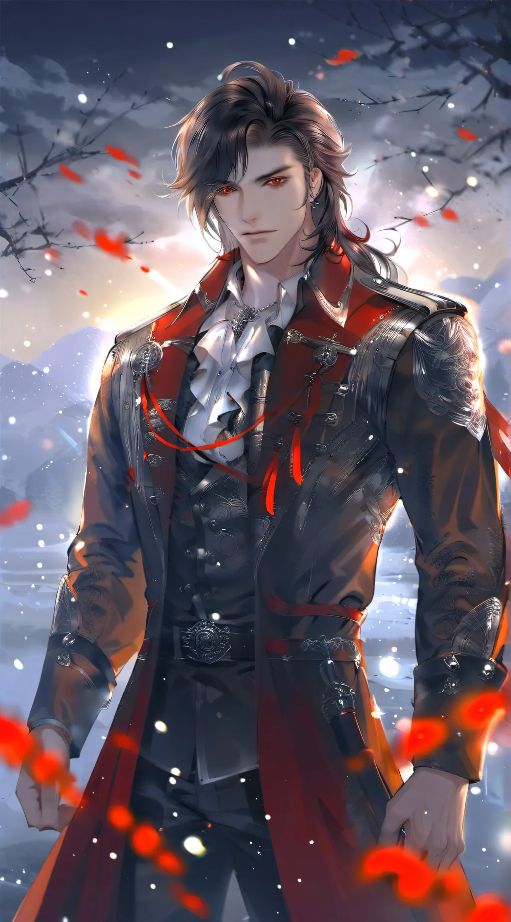 ai character: Sebastian  background