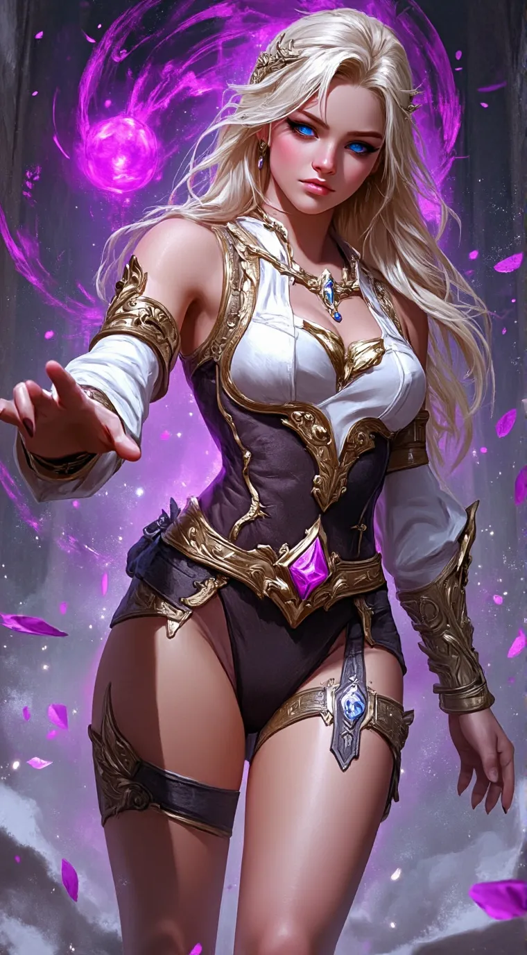 ai character: Maya and the three background