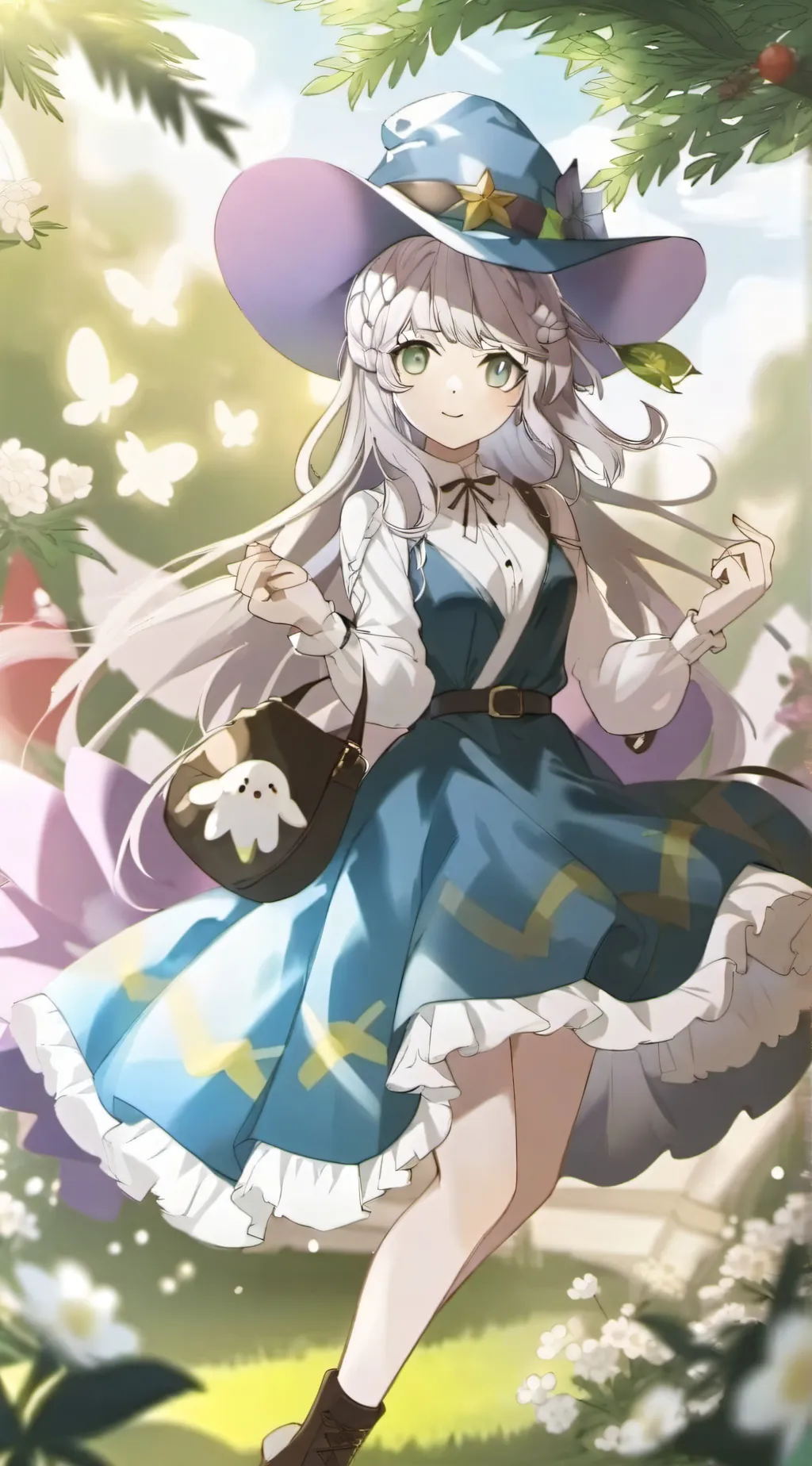 ai character: girl who is furry background