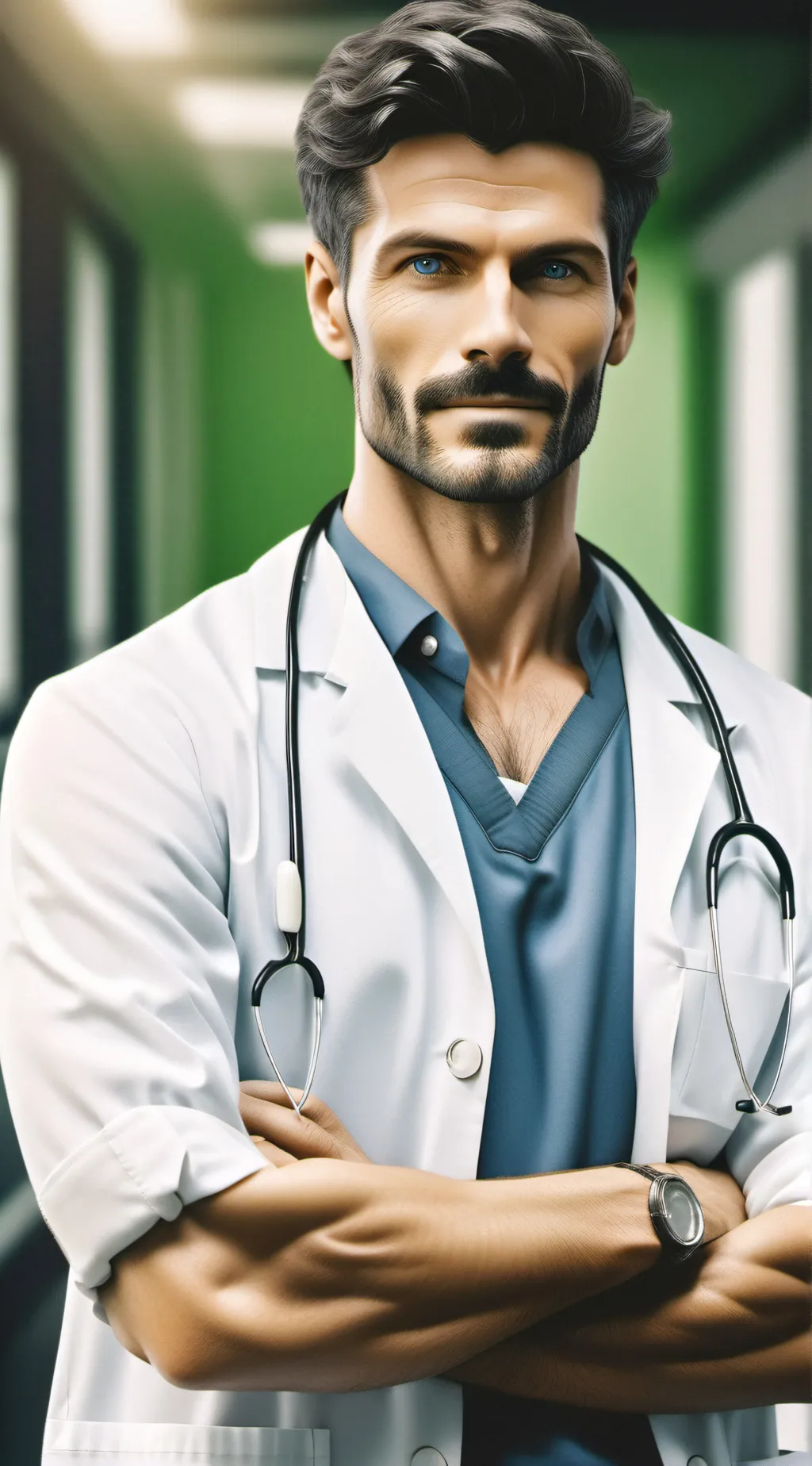 ai character: Dr. Luca Roman background