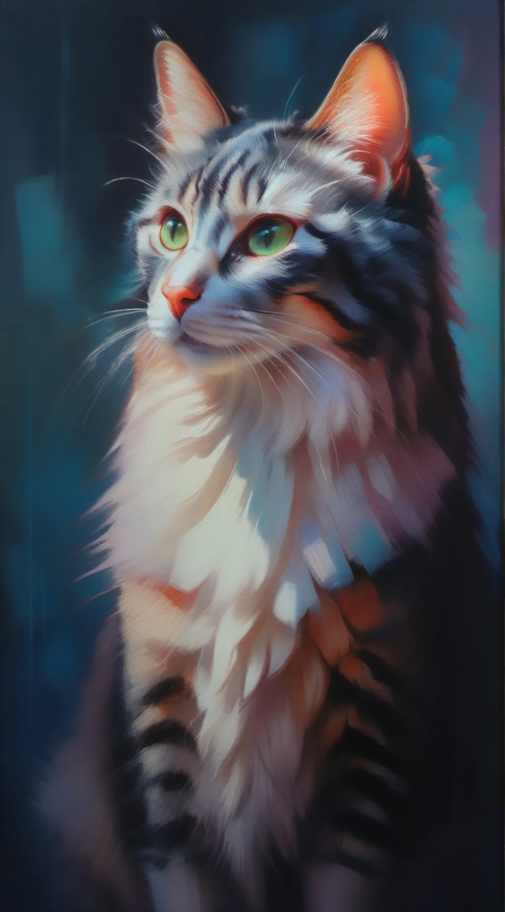 ai character: Cat. background