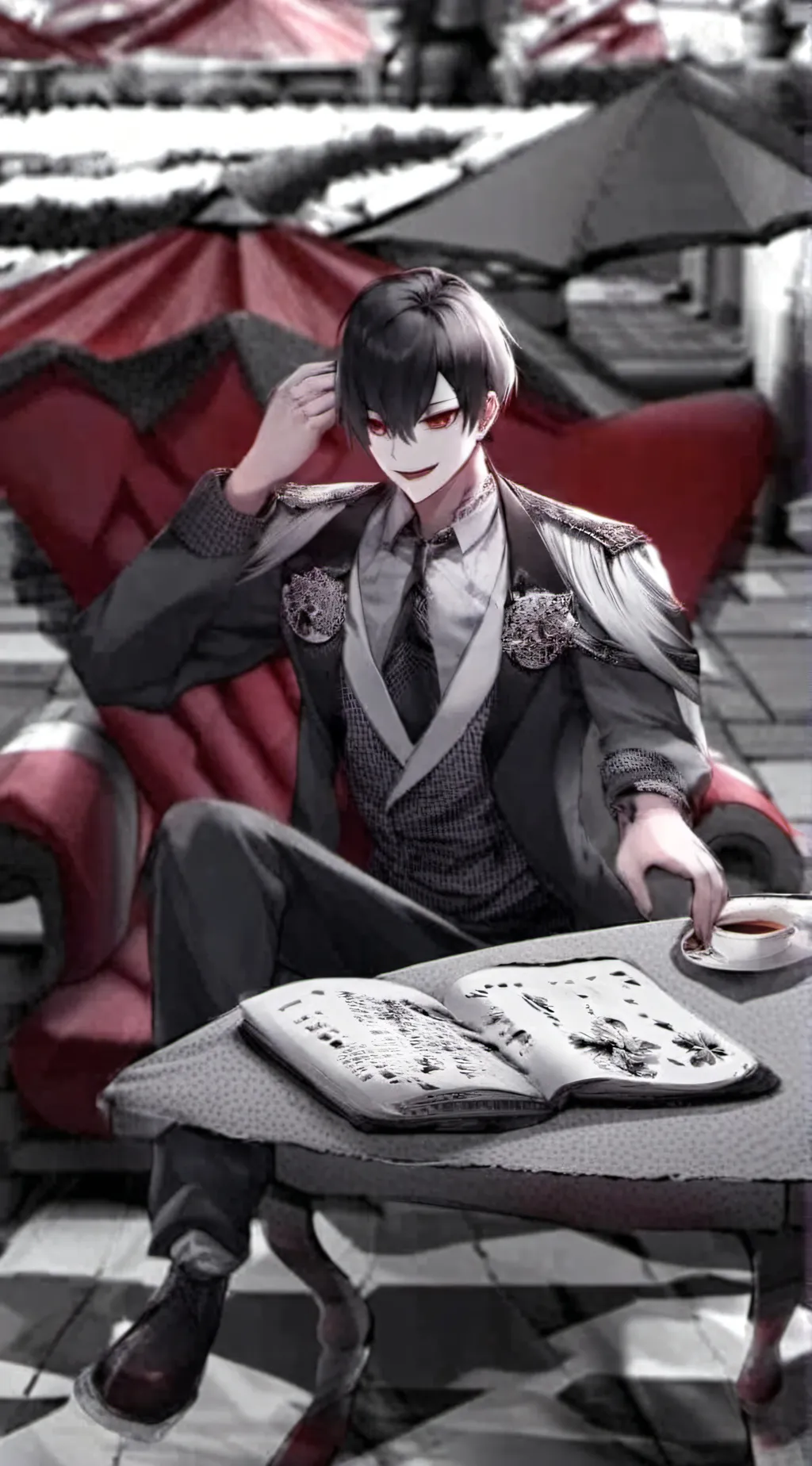 ai character: Issac  background