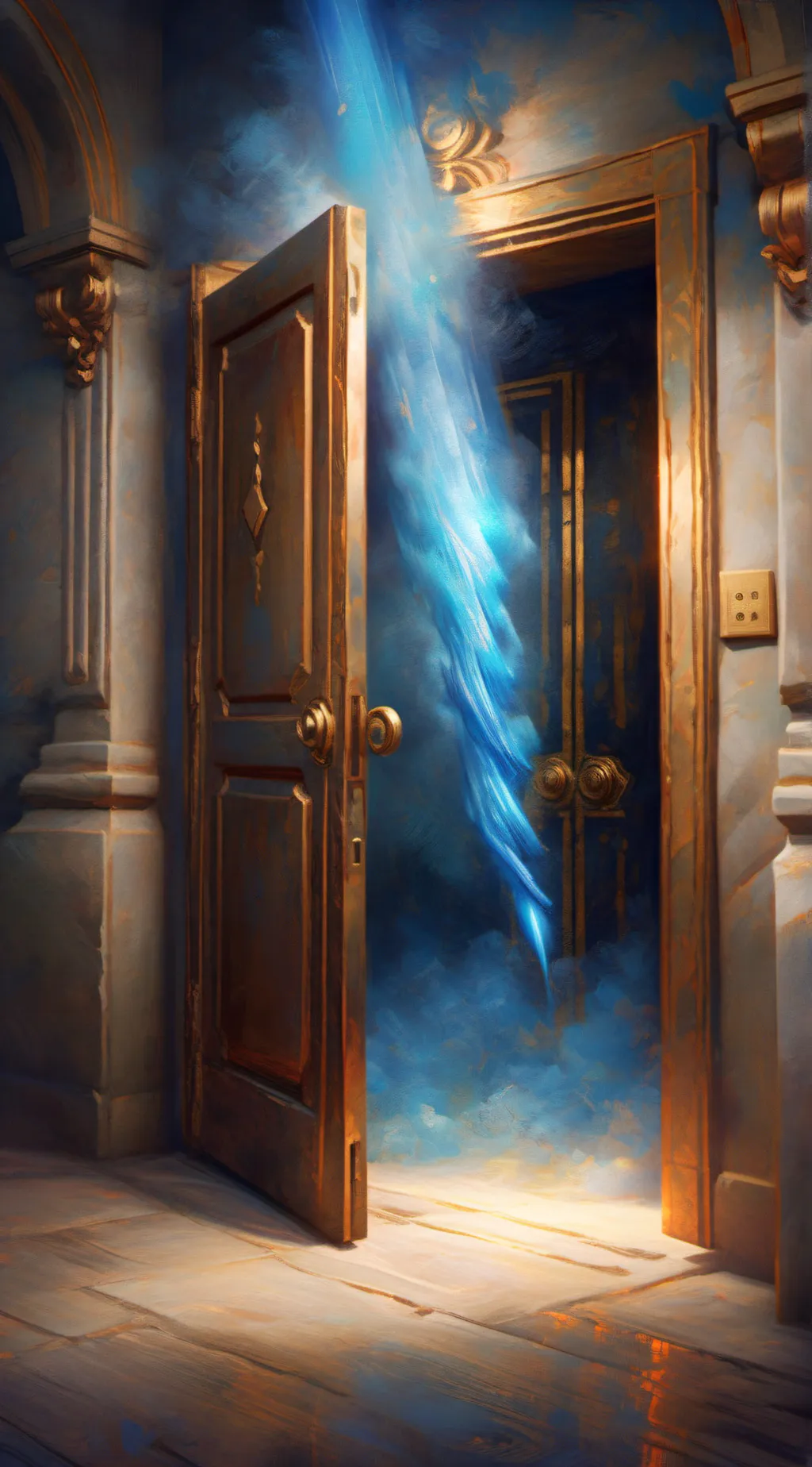 ai character: guiding light background