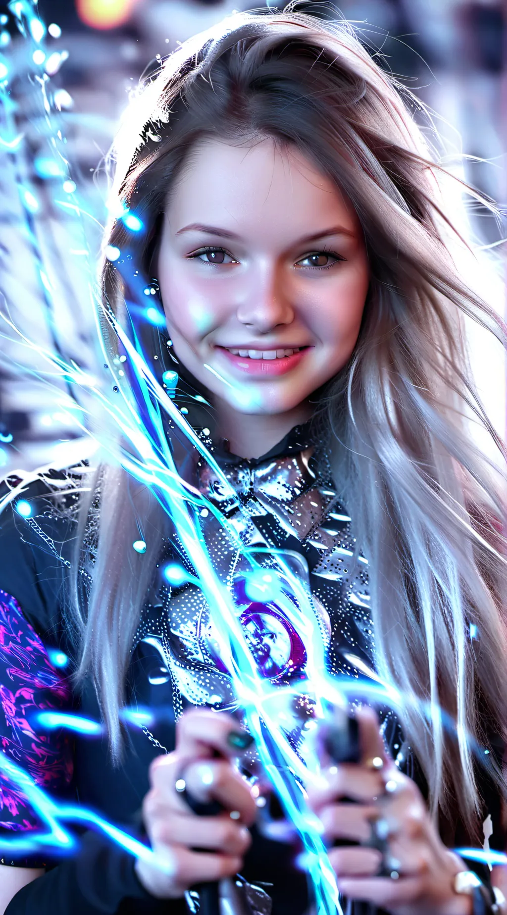 ai character: charry lily background